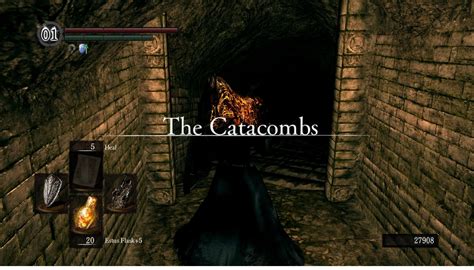 Enter by climbing down the ladder in a small opening. . Ds1 catacombs